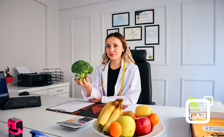 • Partita IVA Nutrizionista durante una consulenza alimentare